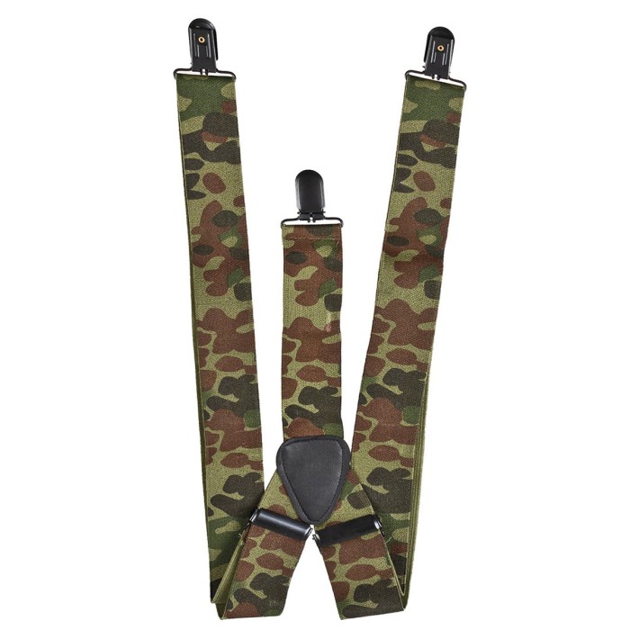 Suspenders with elastically adjustable straps